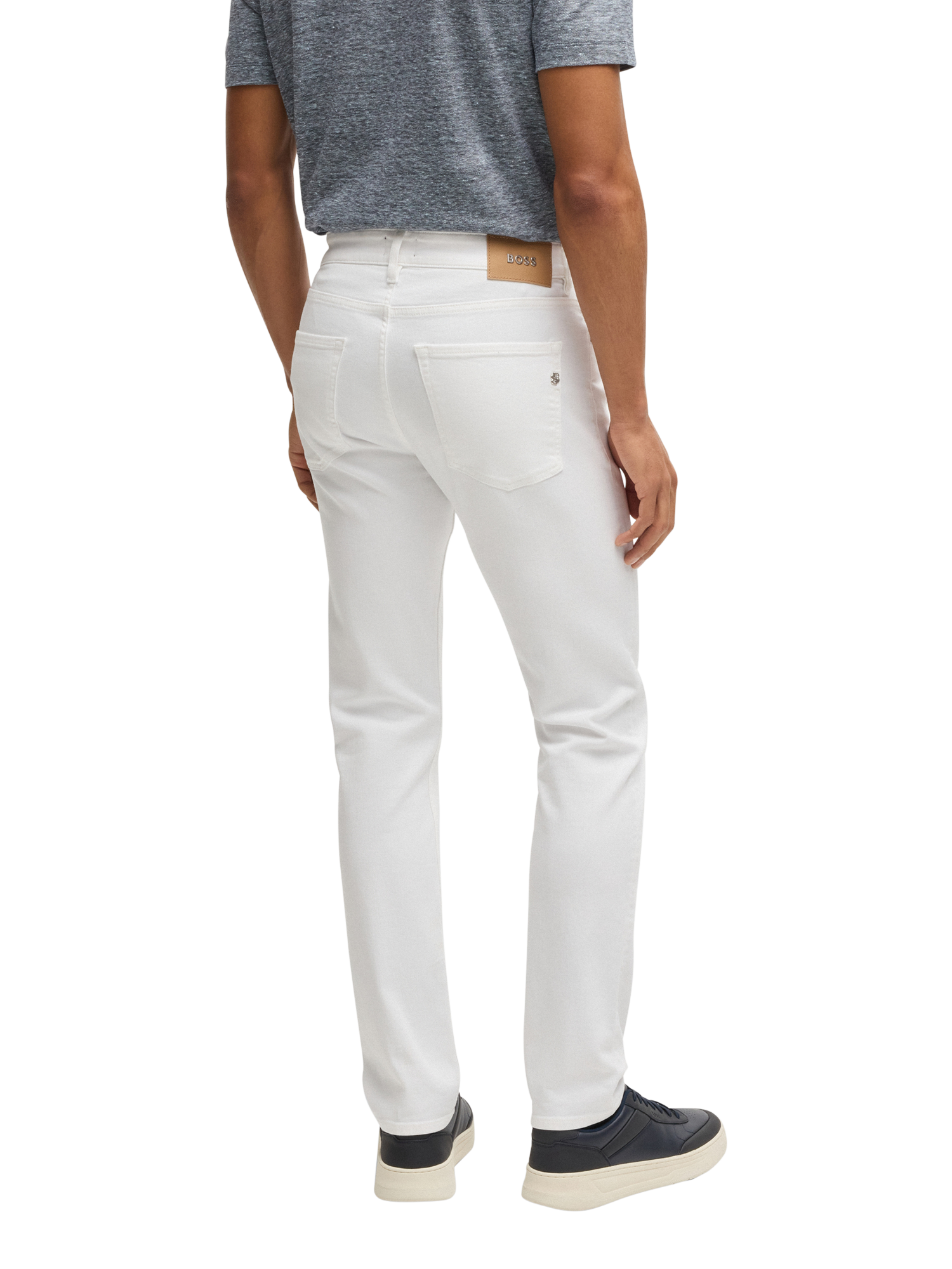 Product image 2 of 6, which shows BOSS Slim Fit Jeans, White, 32R