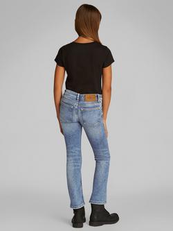 Calvin Klein Girl's Essential Flared Jeans, Reef Blue - view 2, Reef Blue