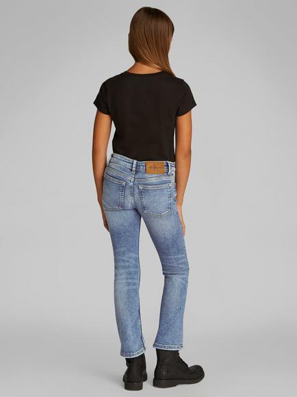 Calvin Klein Girl's Essential Flared Jeans, Reef Blue - view 2, Reef Blue