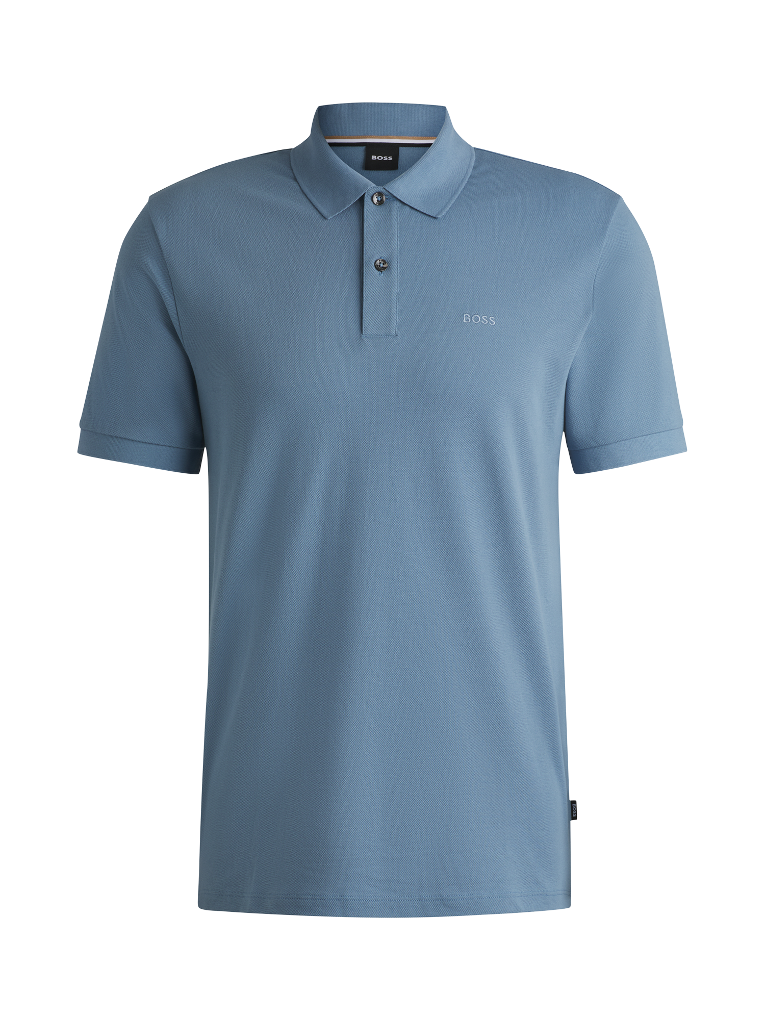 Product image 4 of 5, which shows BOSS Cotton Regular Fit Polo Shirt, Light Blue, M
