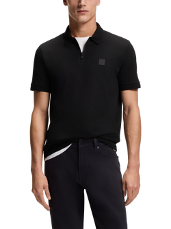 BOSS Regular Fit Polo Shirt, Black, Black