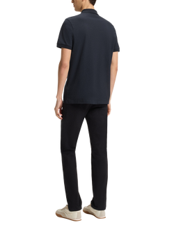 HUGO BOSS BOSS Half Zip Cotton Blend Polo Shirt - view 2, Dark Blue