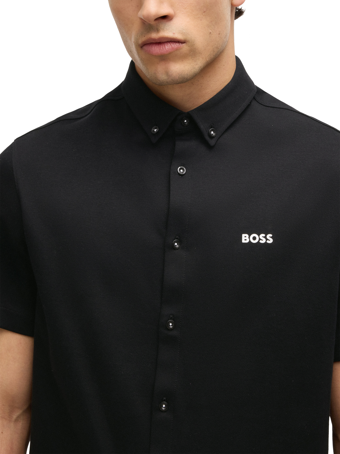 Product image 5 of 6, which shows HUGO BOSS BOSS Jersey Shirt, Black, L