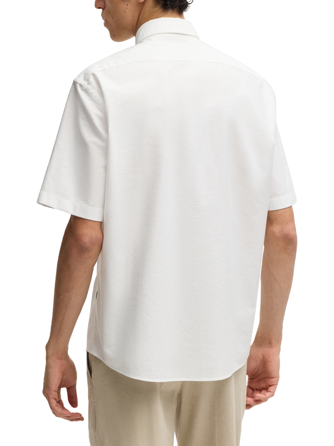 Product image 2 of 6, which shows BOSS Cotton Regular Fit Shirt, White, L