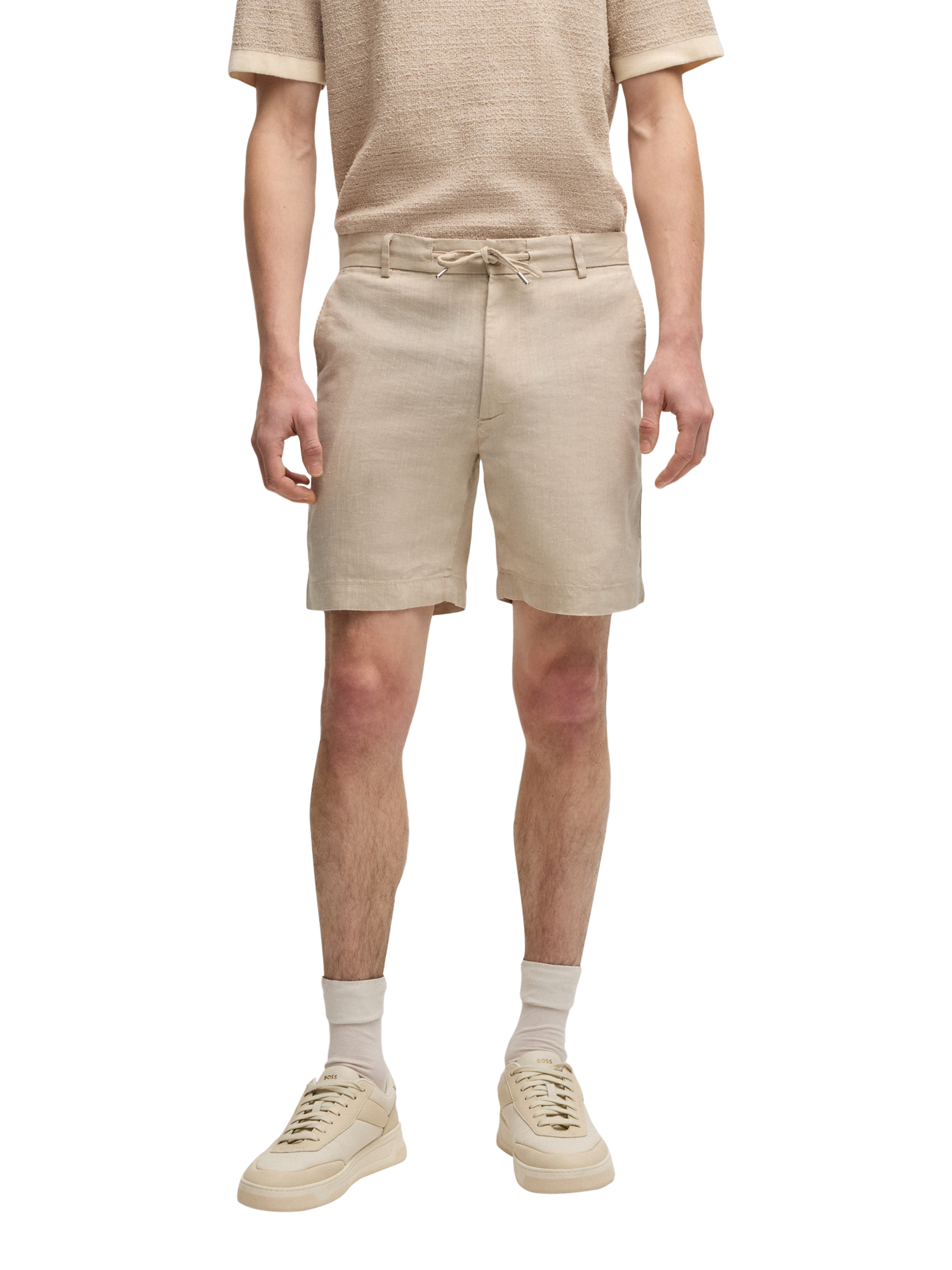 Product image 1 of 6, which shows HUGO BOSS BOSS Chino Shorts, Light Beige, 32R