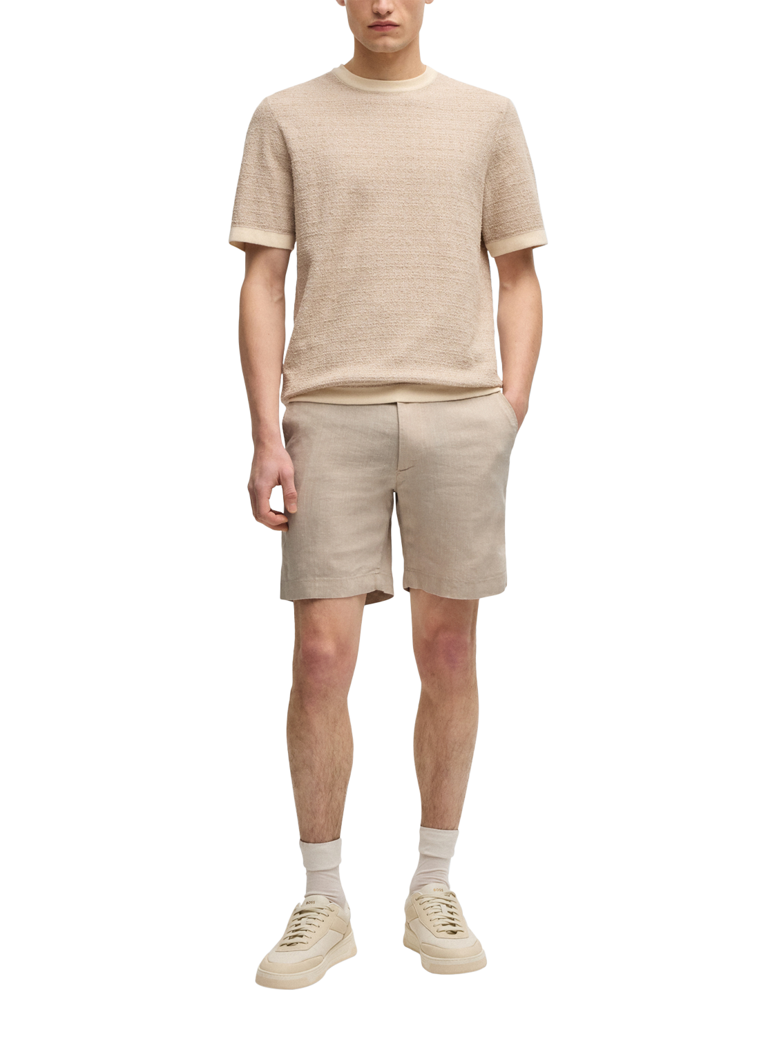 Product image 3 of 6, which shows HUGO BOSS BOSS Chino Shorts, Light Beige, 32R
