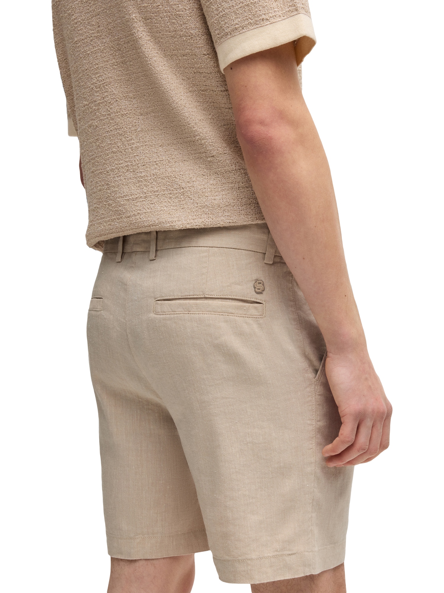 Product image 6 of 6, which shows HUGO BOSS BOSS Chino Shorts, Light Beige, 32R