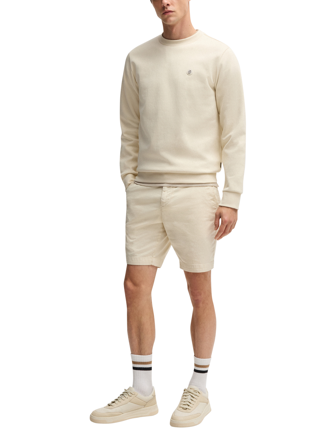 Product image 3 of 5, which shows HUGO BOSS BOSS H Slice Shorts, Light Beige, 28R