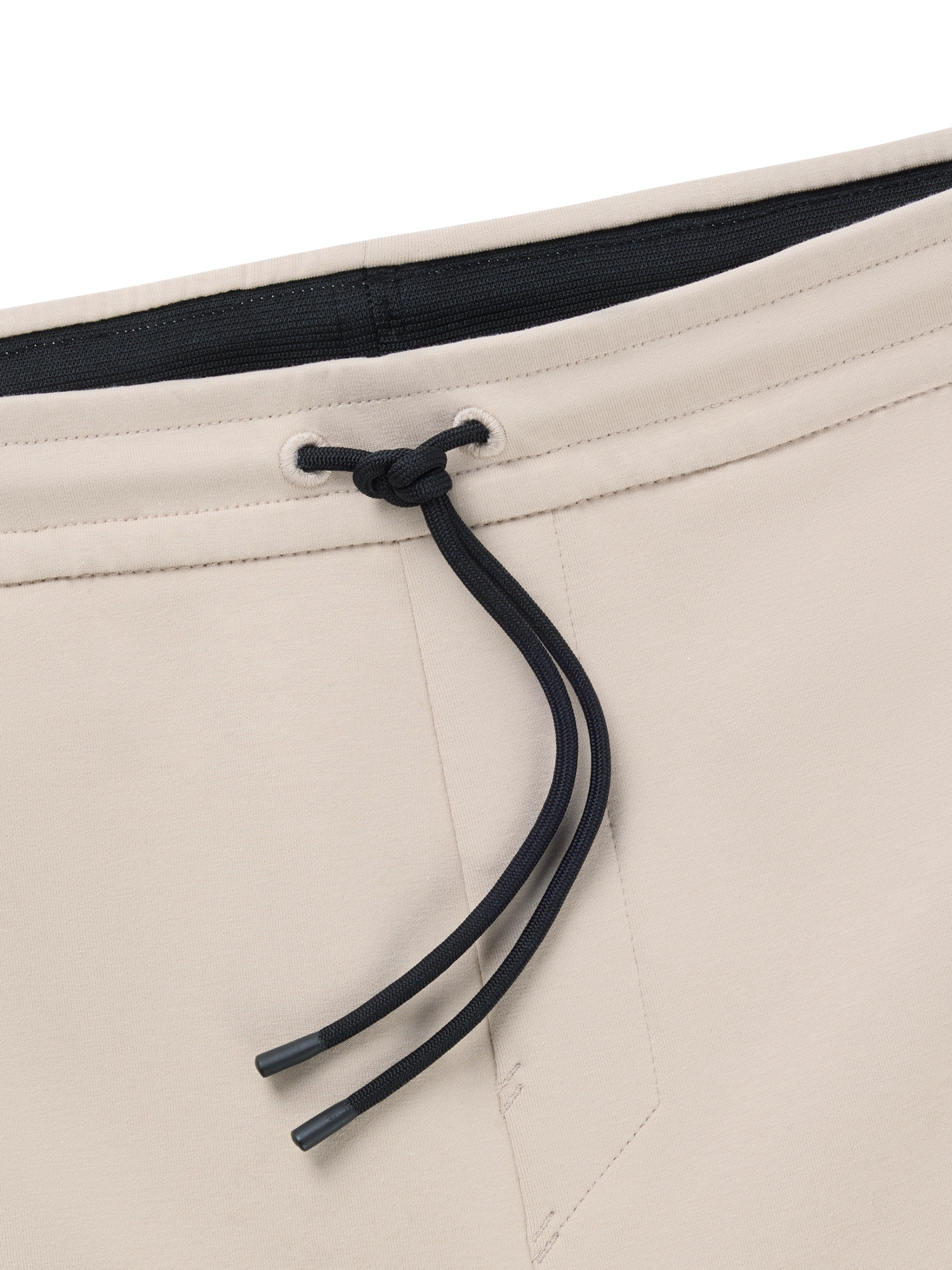 Product image 5 of 6, which shows HUGO BOSS BOSS Drawstring Cotton Blend Shorts, Beige/Multi, M