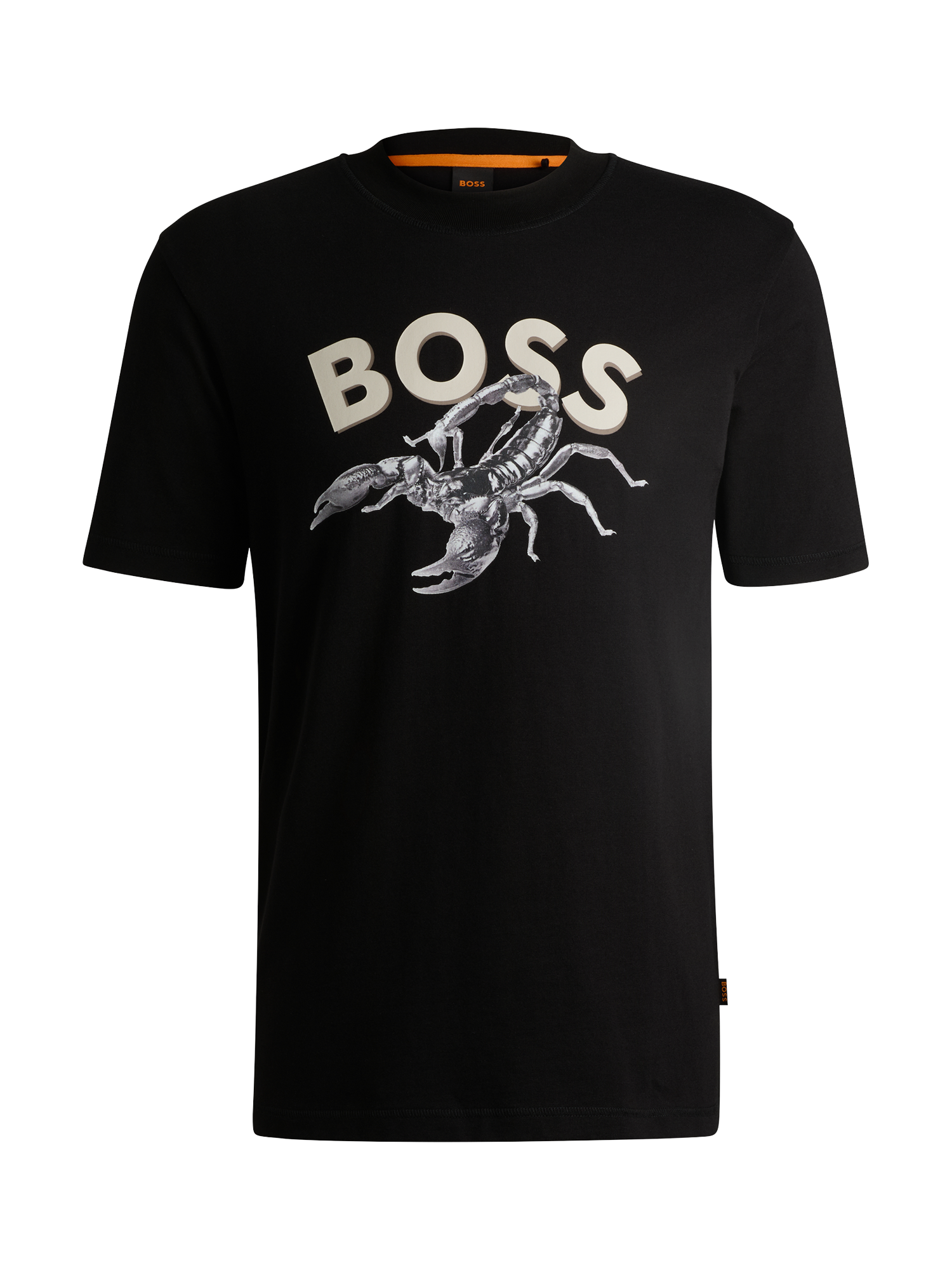 Product image 4 of 5, which shows BOSS Scorpion Logo Cotton Regular Fit Crew Neck T-Shirt, Black, L