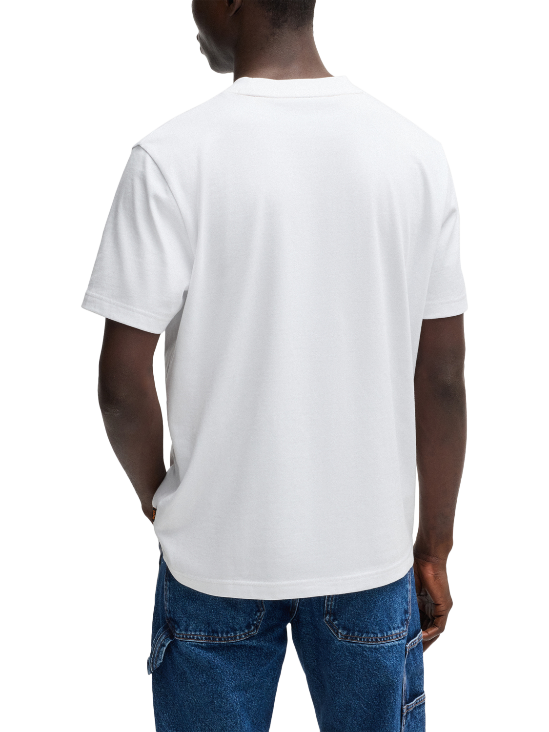 Product image 2 of 5, which shows BOSS Cotton Regular Fit T-Shirt, Natural, L