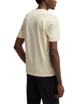 BOSS Cotton Regular Fit T-Shirt, Open White - view 2, Open White