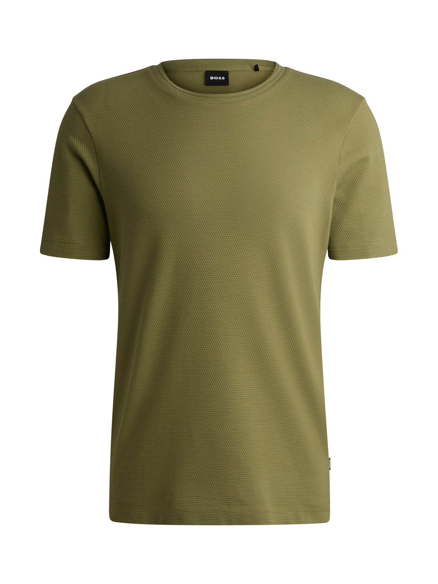 Product image 4 of 5, which shows BOSS Cotton Blend Regular Fit Short Sleeve T-Shirt, Mid Green, XL