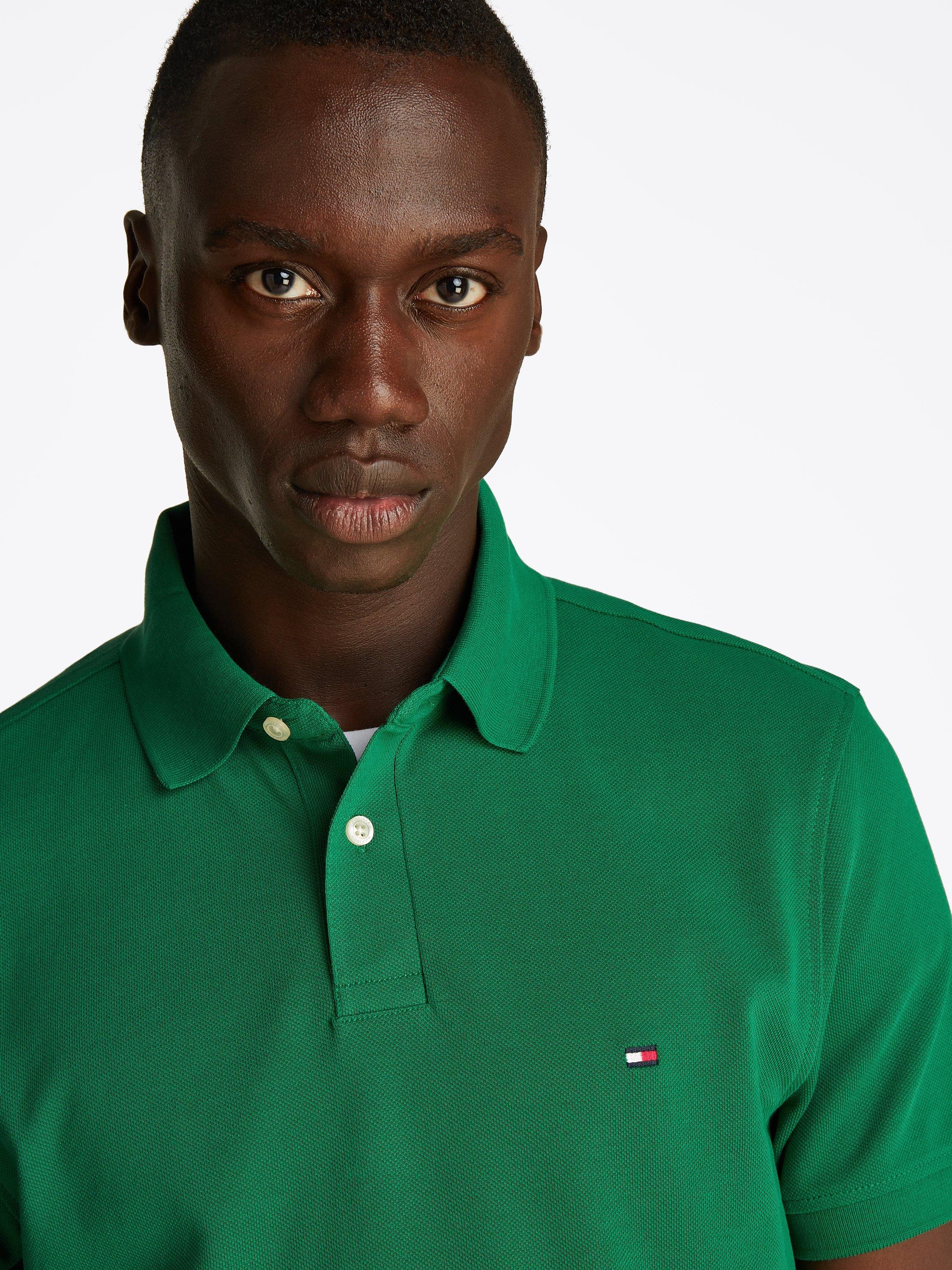 Product image 5 of 8, which shows Tommy Hilfiger 1985 Regular Fit Polo Shirt, Nouveau Green, L