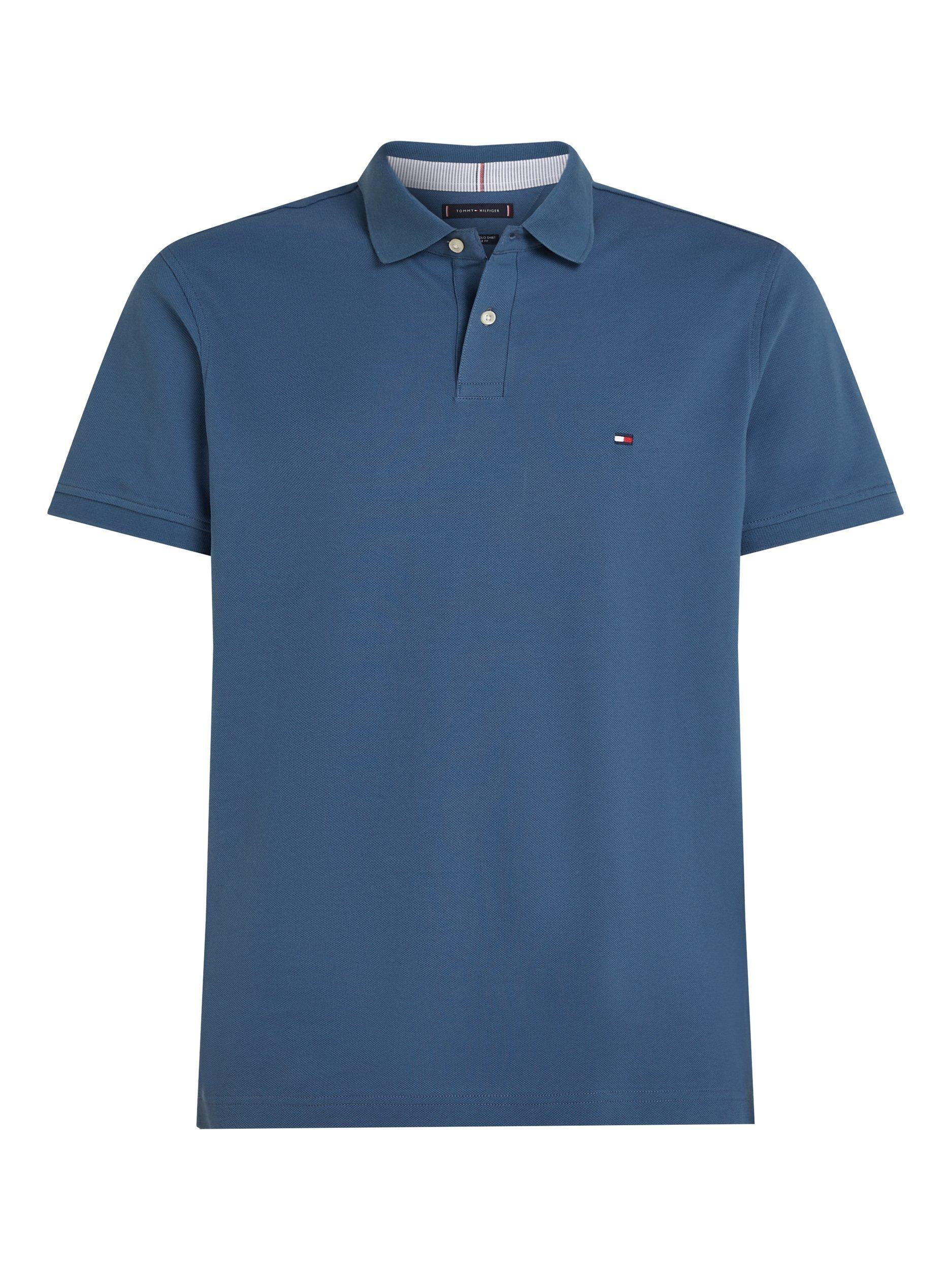 Product image 5 of 8, which shows Tommy Hilfiger 1985 Regular Fit Polo Shirt, Aegean Sea, XS