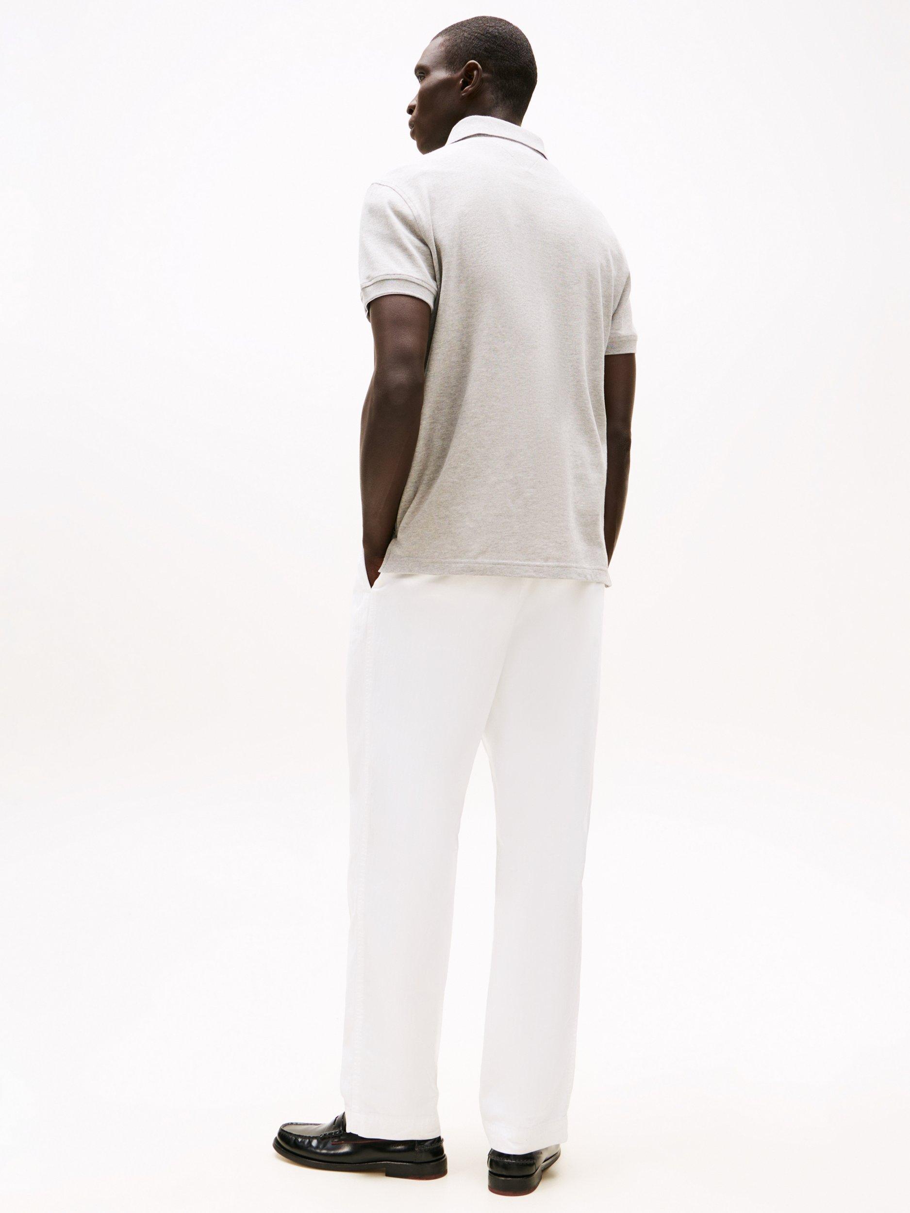 Product image 2 of 6, which shows Tommy Hilfiger 1985 Regular Polo Shirt, Light Grey Heather, M