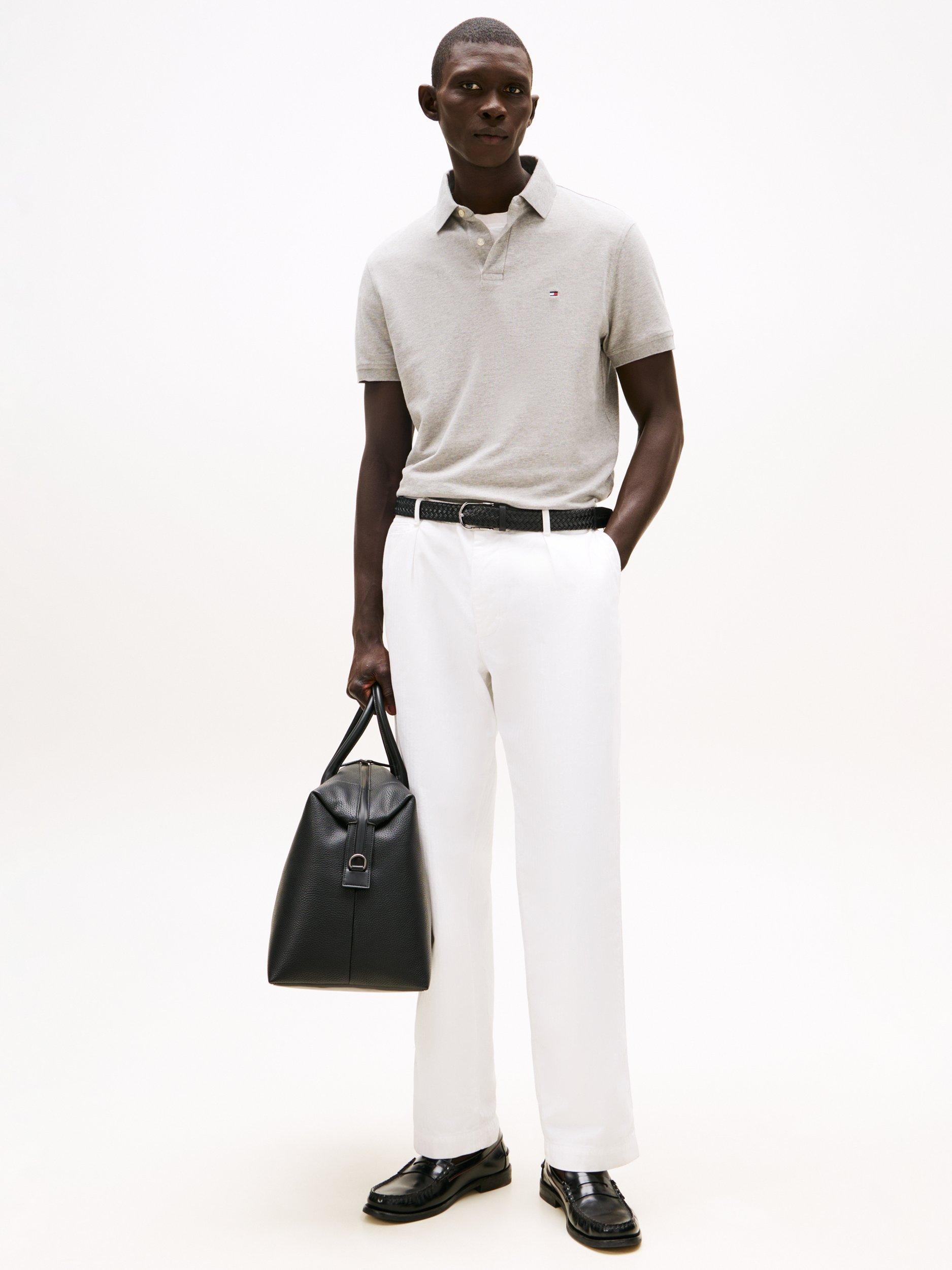 Product image 3 of 6, which shows Tommy Hilfiger 1985 Regular Polo Shirt, Light Grey Heather, M