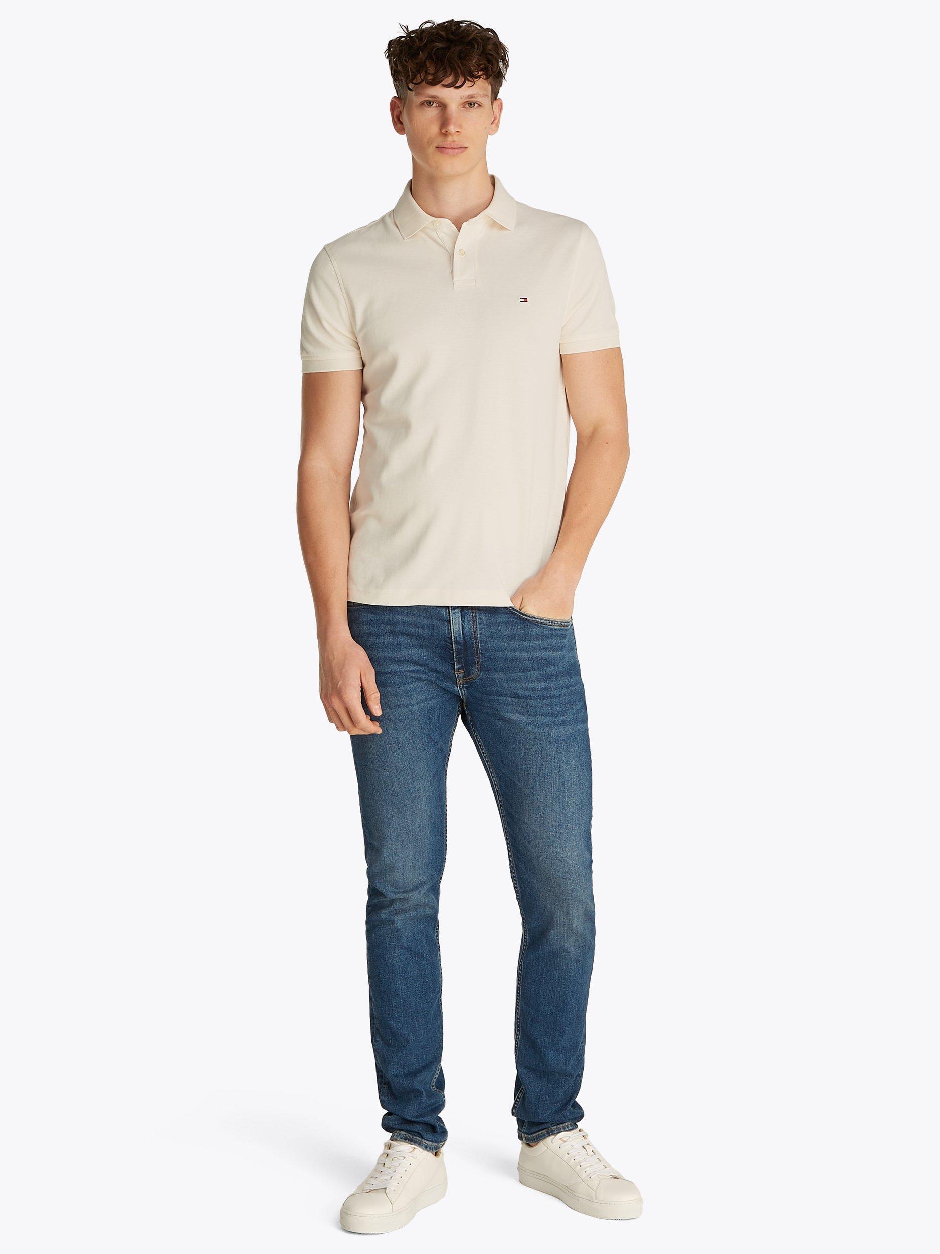 Product image 2 of 8, which shows Tommy Hilfiger 1985 Regular Fit Polo Shirt, Ivory Petal, XS