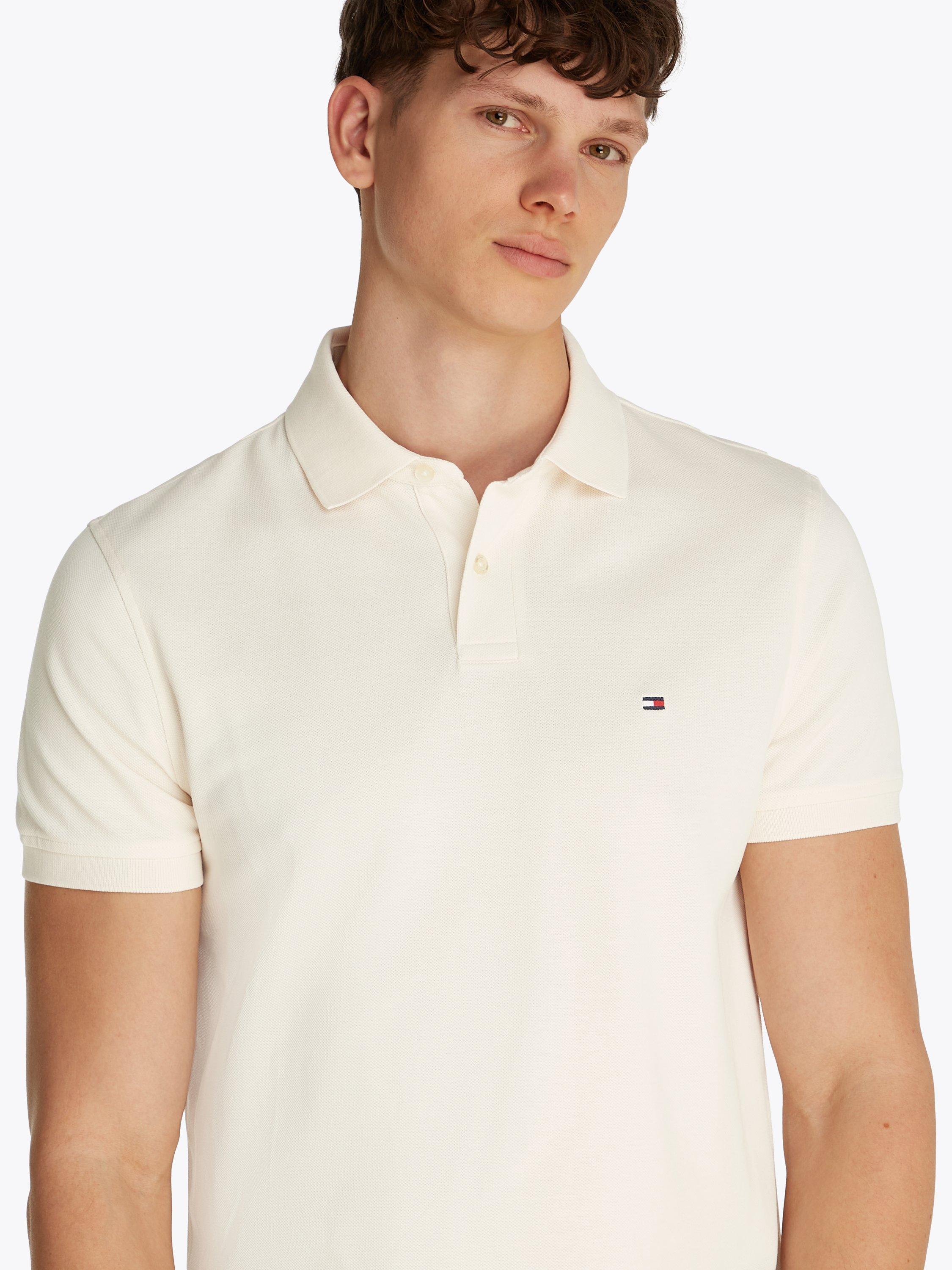 Product image 4 of 8, which shows Tommy Hilfiger 1985 Regular Fit Polo Shirt, Ivory Petal, XS