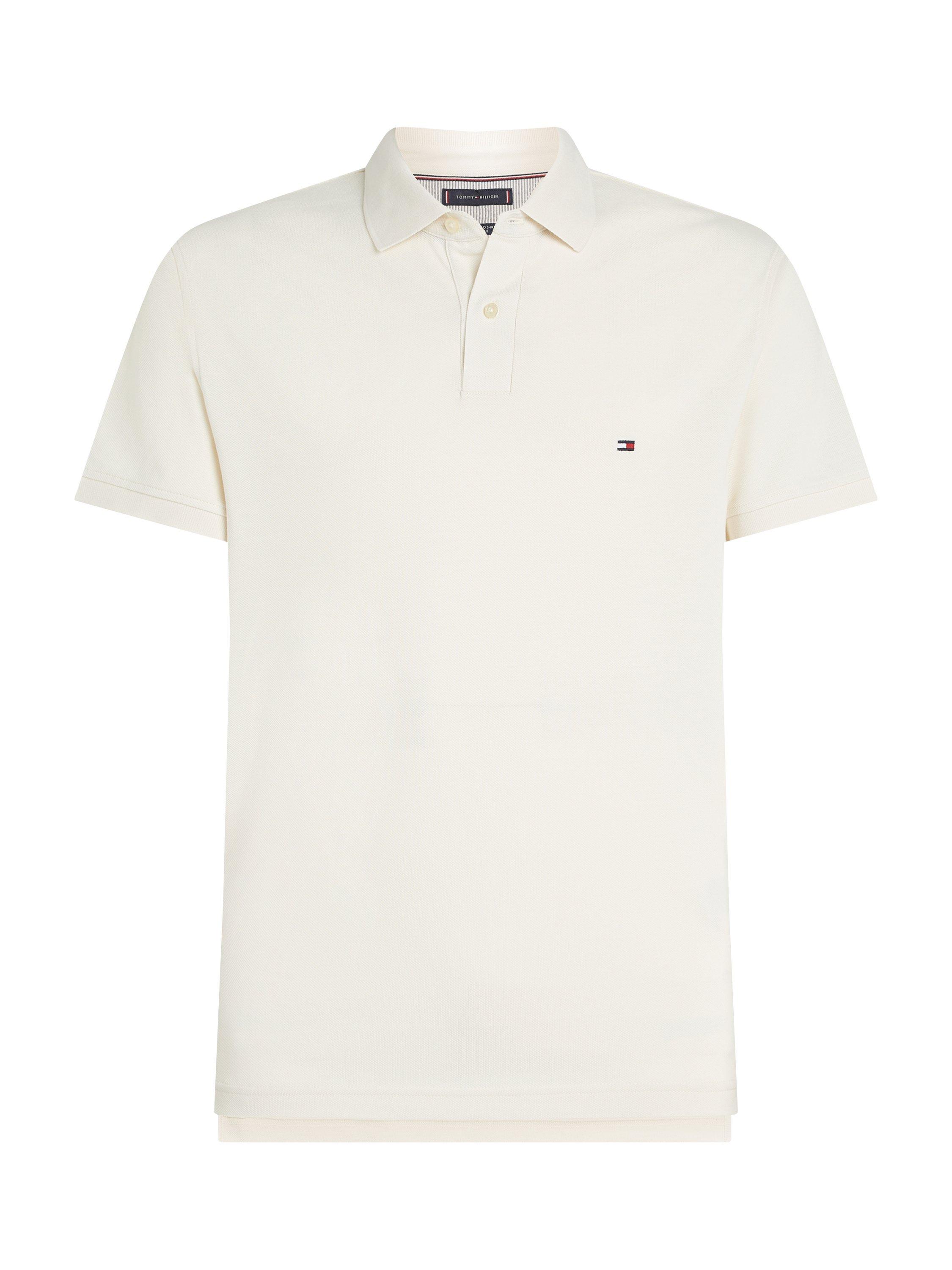 Product image 5 of 8, which shows Tommy Hilfiger 1985 Regular Fit Polo Shirt, Ivory Petal, XS