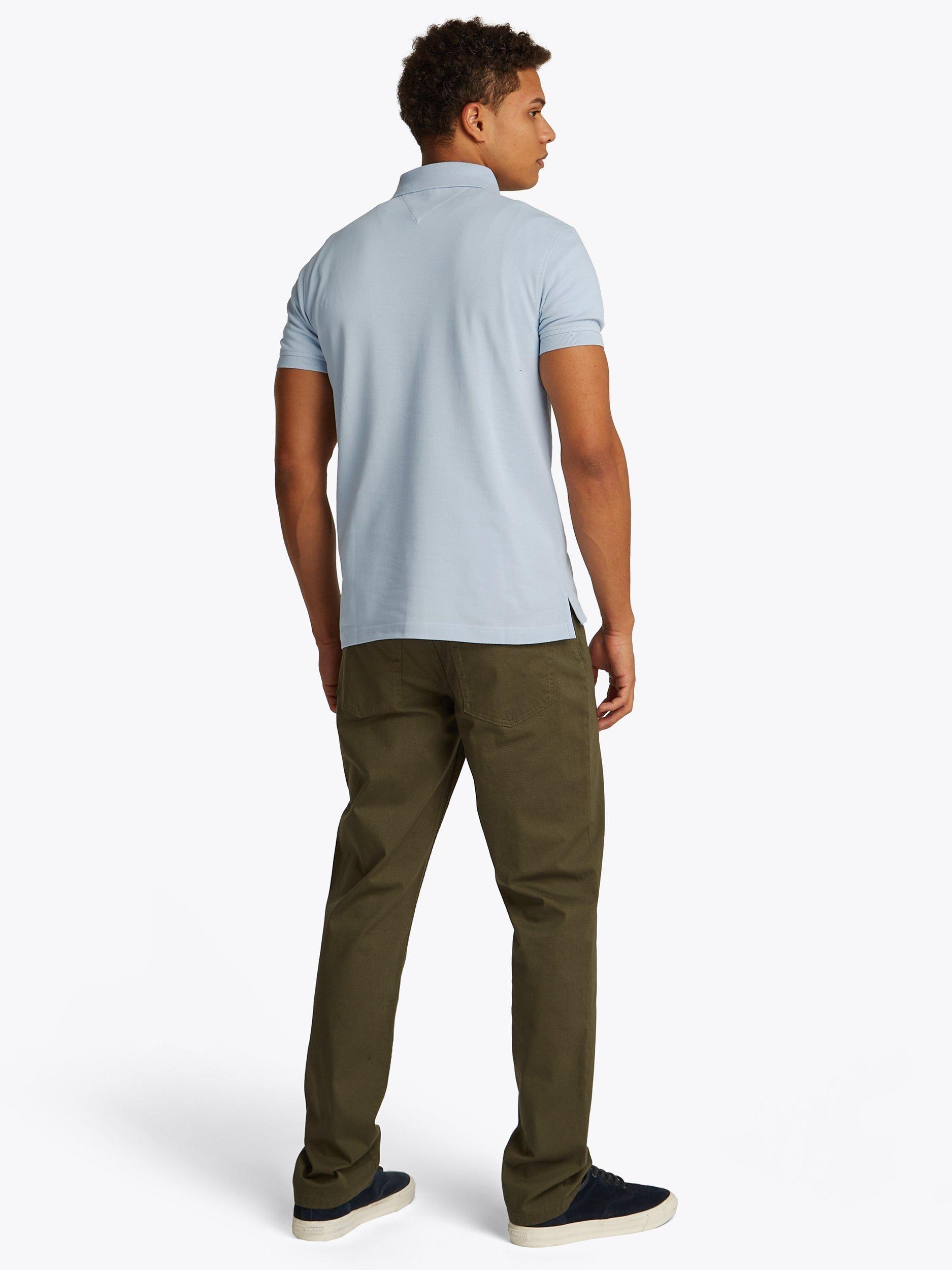 Product image 3 of 8, which shows Tommy Hilfiger 1985 Slim Fit Polo Shirt, Breezy Blue, S
