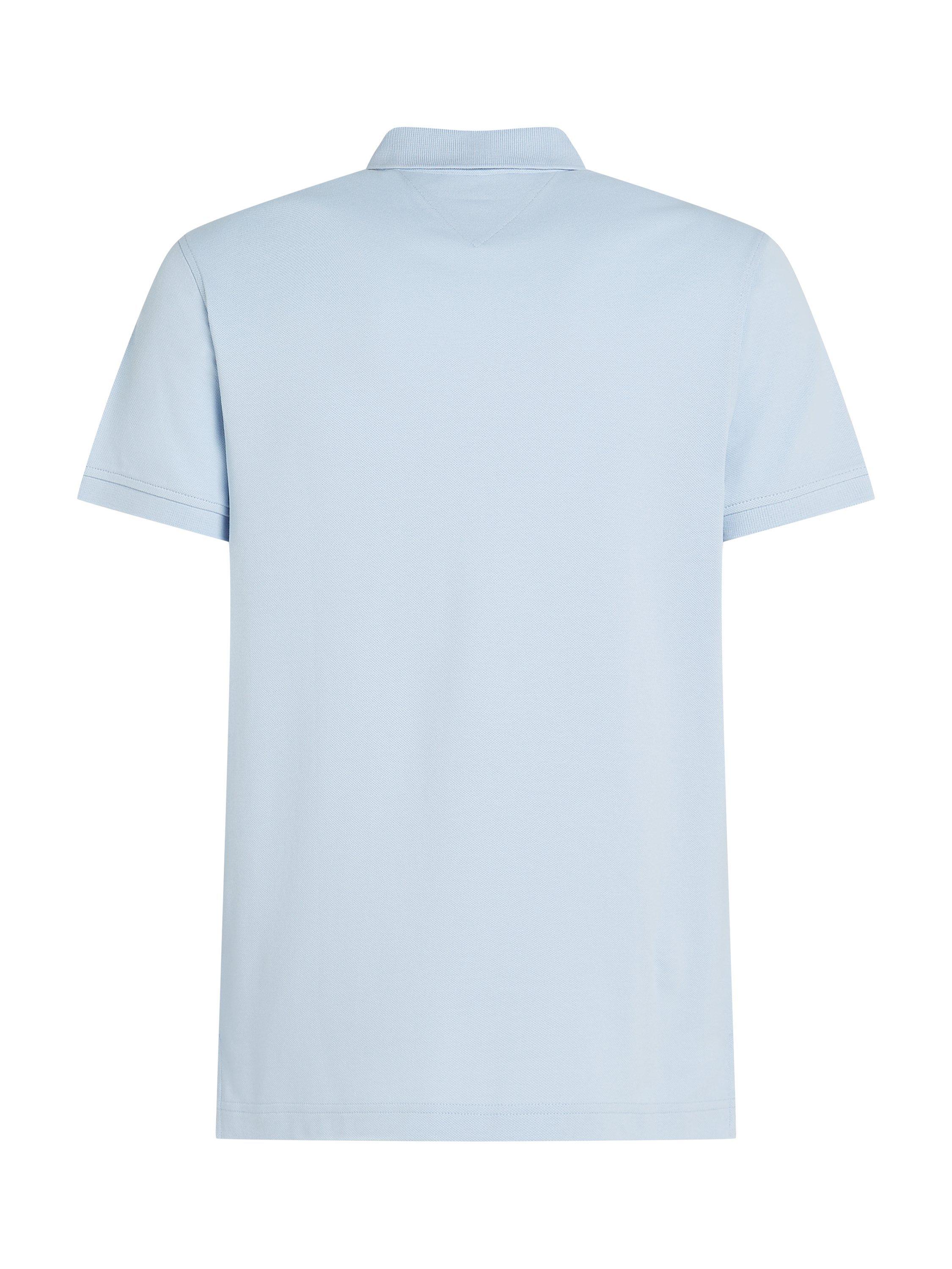Product image 6 of 8, which shows Tommy Hilfiger 1985 Slim Fit Polo Shirt, Breezy Blue, S