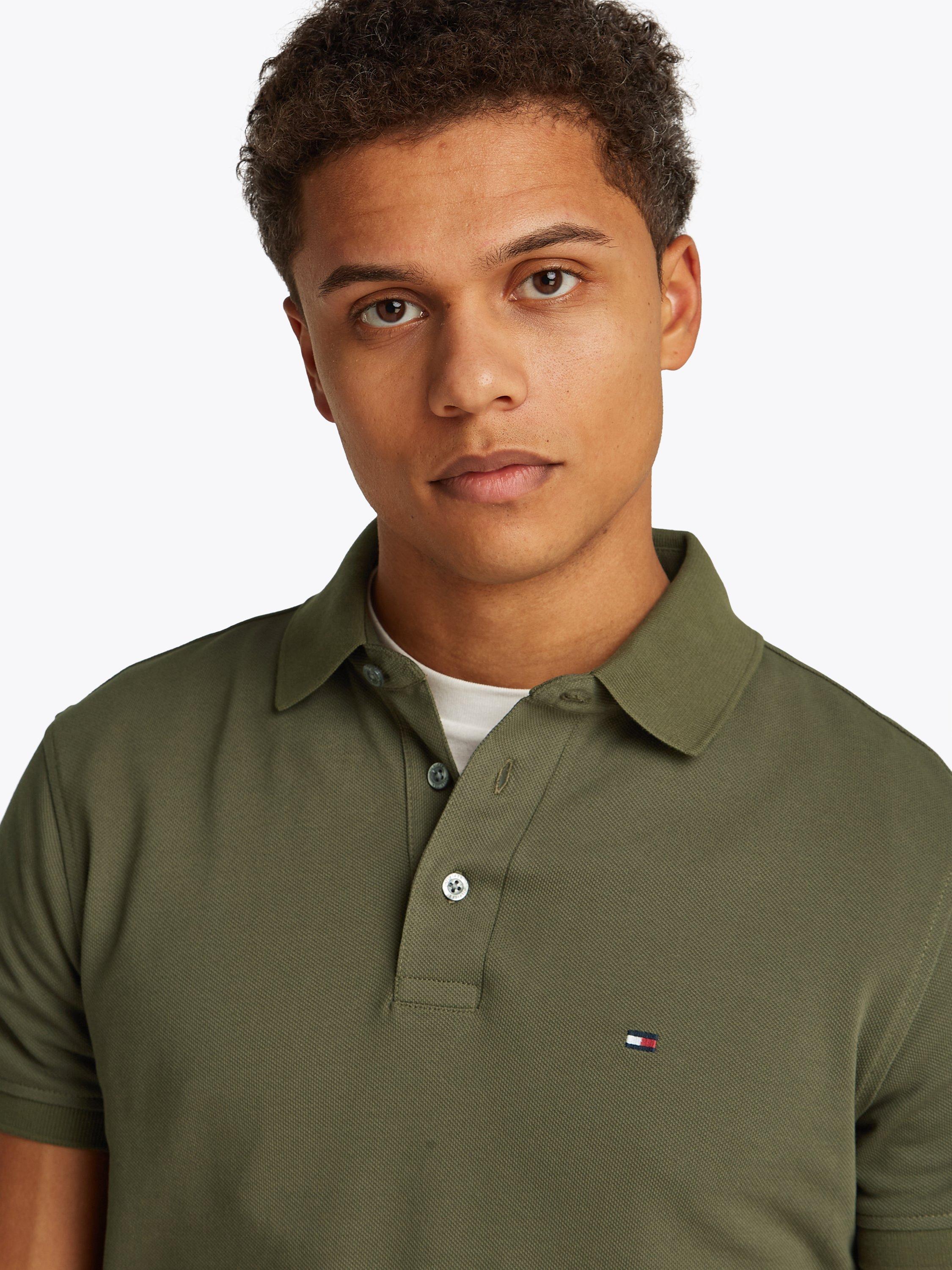 Product image 4 of 8, which shows Tommy Hilfiger 1985 Slim Fit Polo Shirt, Mid Green, S