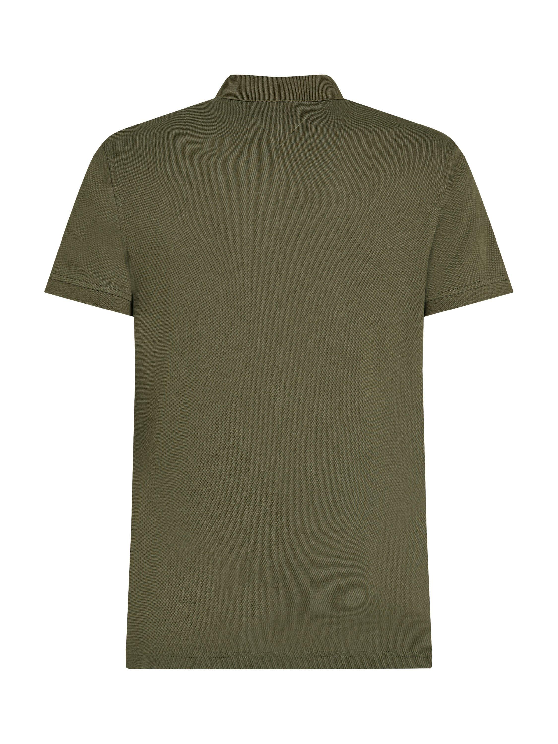 Product image 6 of 8, which shows Tommy Hilfiger 1985 Slim Fit Polo Shirt, Mid Green, S