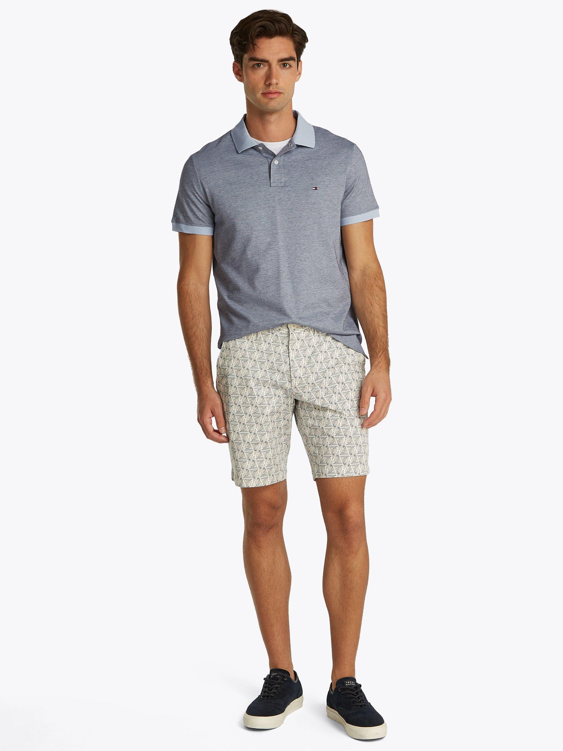 Product image 2 of 6, which shows Tommy Hilfiger Cotton Regular Fit Two Tone Polo Shirt, Breezy Blue/Desert Sky, M