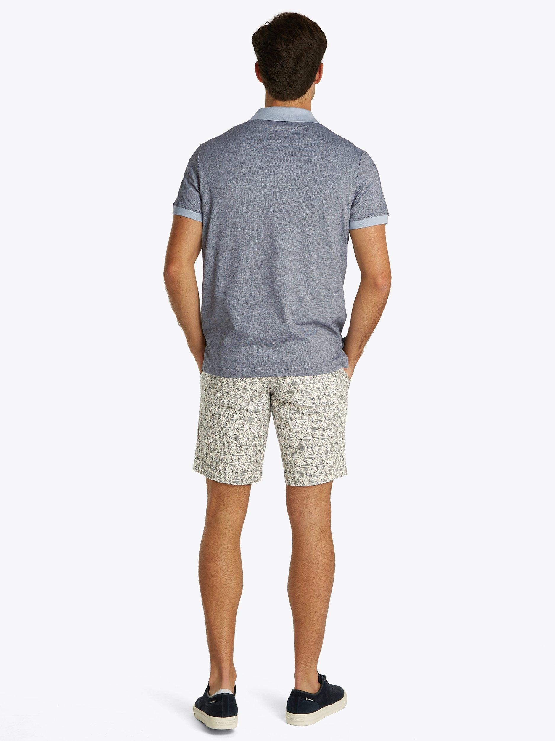 Product image 3 of 6, which shows Tommy Hilfiger Cotton Regular Fit Two Tone Polo Shirt, Breezy Blue/Desert Sky, M