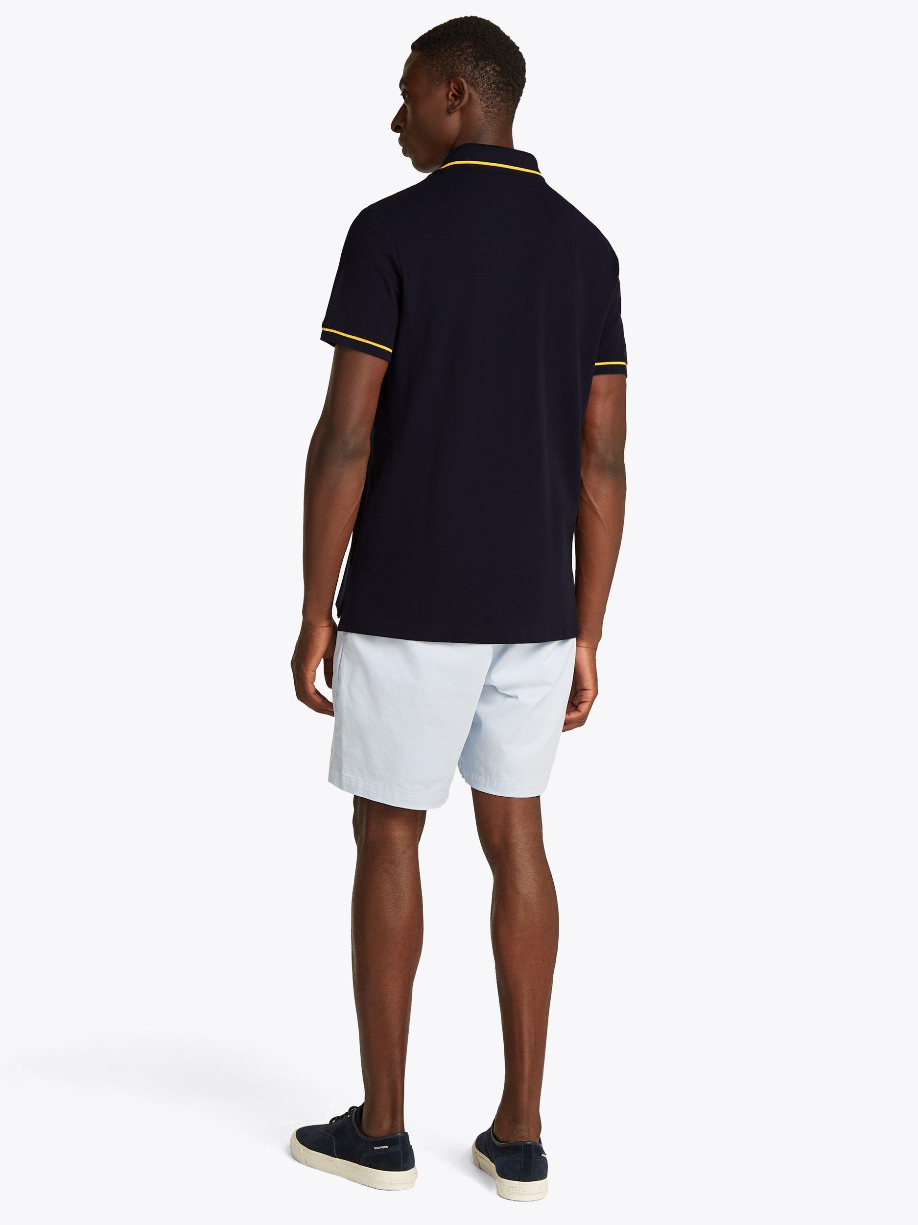 Product image 3 of 6, which shows Tommy Hilfiger Cotton Regular Fit Short Sleeve Polo Shirt, Desert Sky, S
