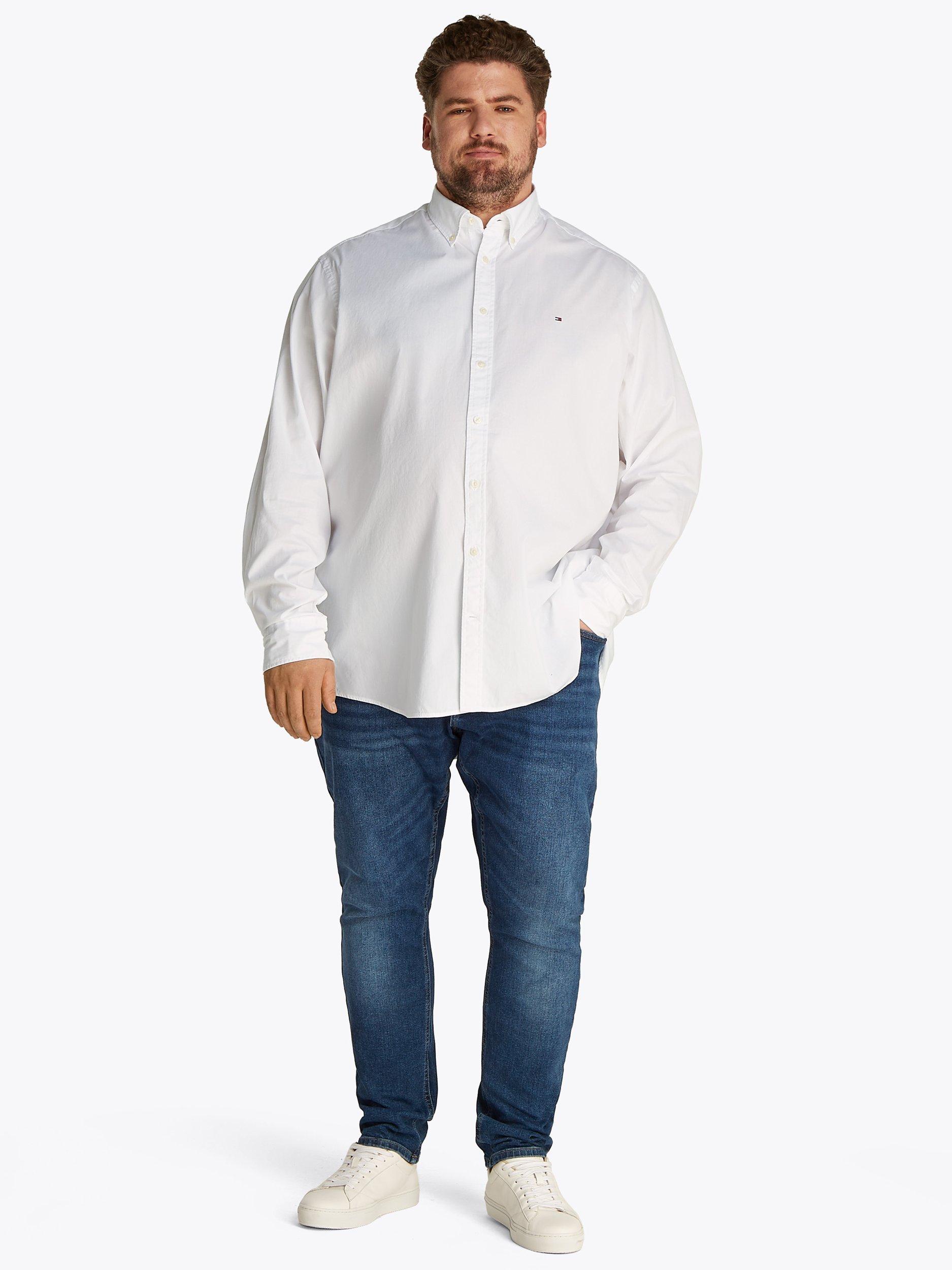 Product image 3 of 6, which shows Tommy Hilfiger Flex Poplin Cotton Regular Fit Shirt, White, 4XL