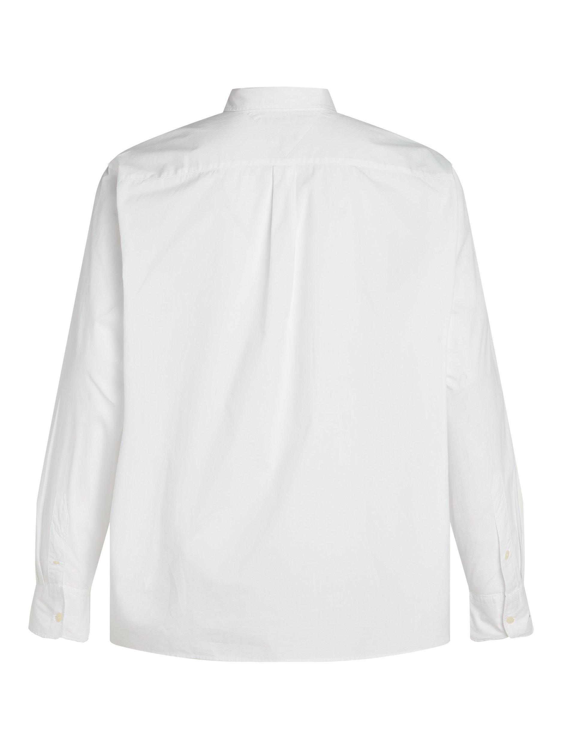 Product image 6 of 6, which shows Tommy Hilfiger Flex Poplin Cotton Regular Fit Shirt, White, 4XL