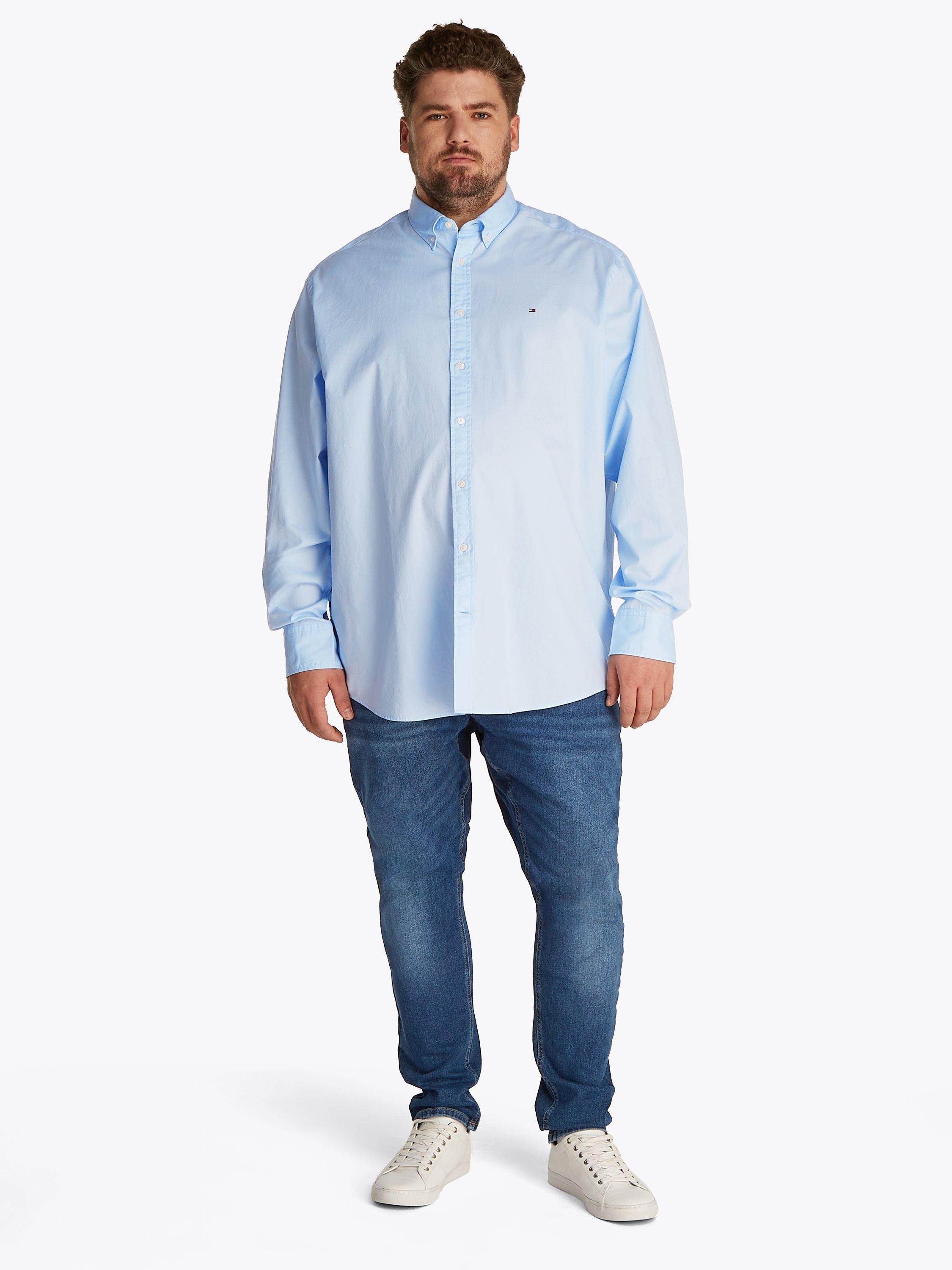 Product image 3 of 6, which shows Tommy Hilfiger Plus Cotton Regular Fit Shirt, Sweet Blue, XXXL
