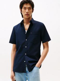 Tommy Hilfiger Cotton Regular Fit Seersucker Shirt, Desert Sky