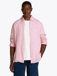 Tommy Hilfiger Linen Regular Fit Long Sleeve Shirt, Classic Pink