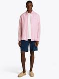 Tommy Hilfiger Linen Regular Fit Long Sleeve Shirt, Classic Pink