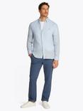 Tommy Hilfiger Linen Regular Fit Long Sleeve Shirt, Breezy Blue