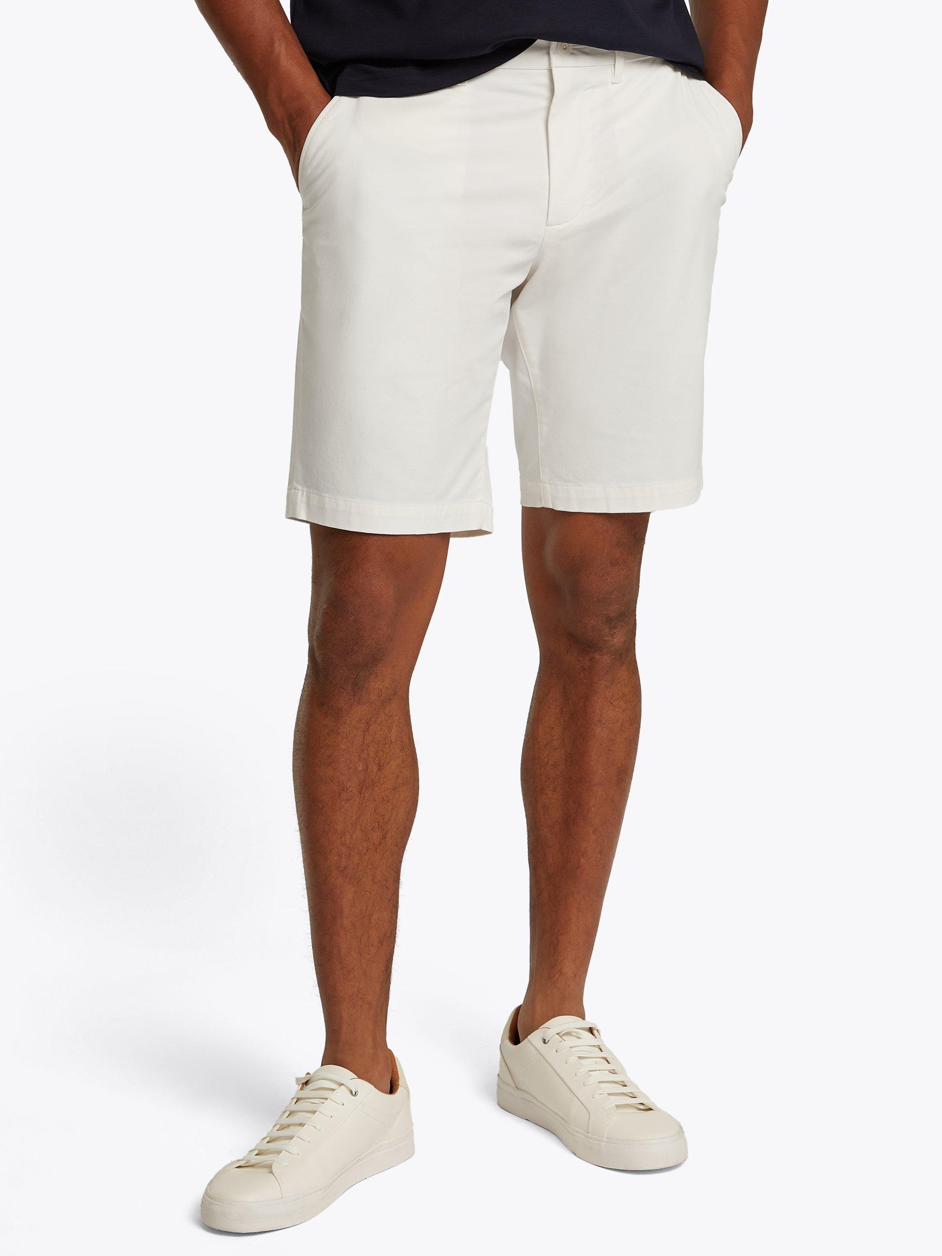 Product image 1 of 7, which shows Tommy Hilfiger 1985 Harlem Chino Shorts, Ivory Silk, 30R