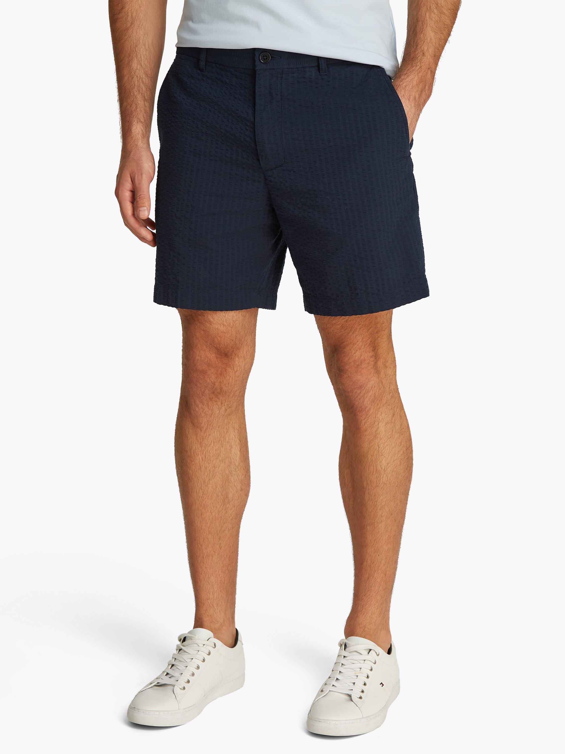 Product image 1 of 6, which shows Tommy Hilfiger Seersucker Shorts, Navy, 30R