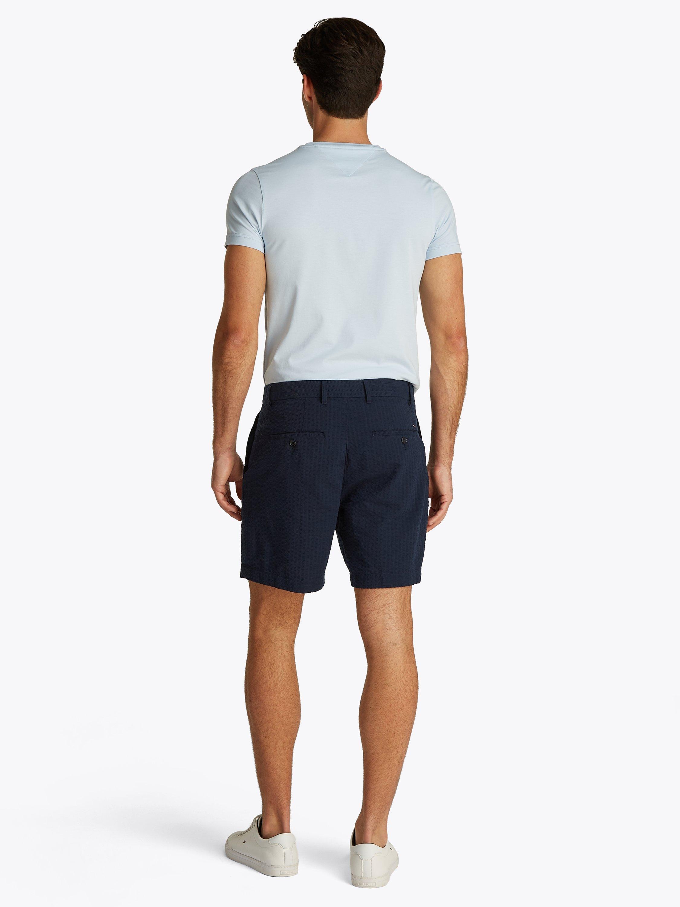 Product image 3 of 6, which shows Tommy Hilfiger Seersucker Shorts, Navy, 30R