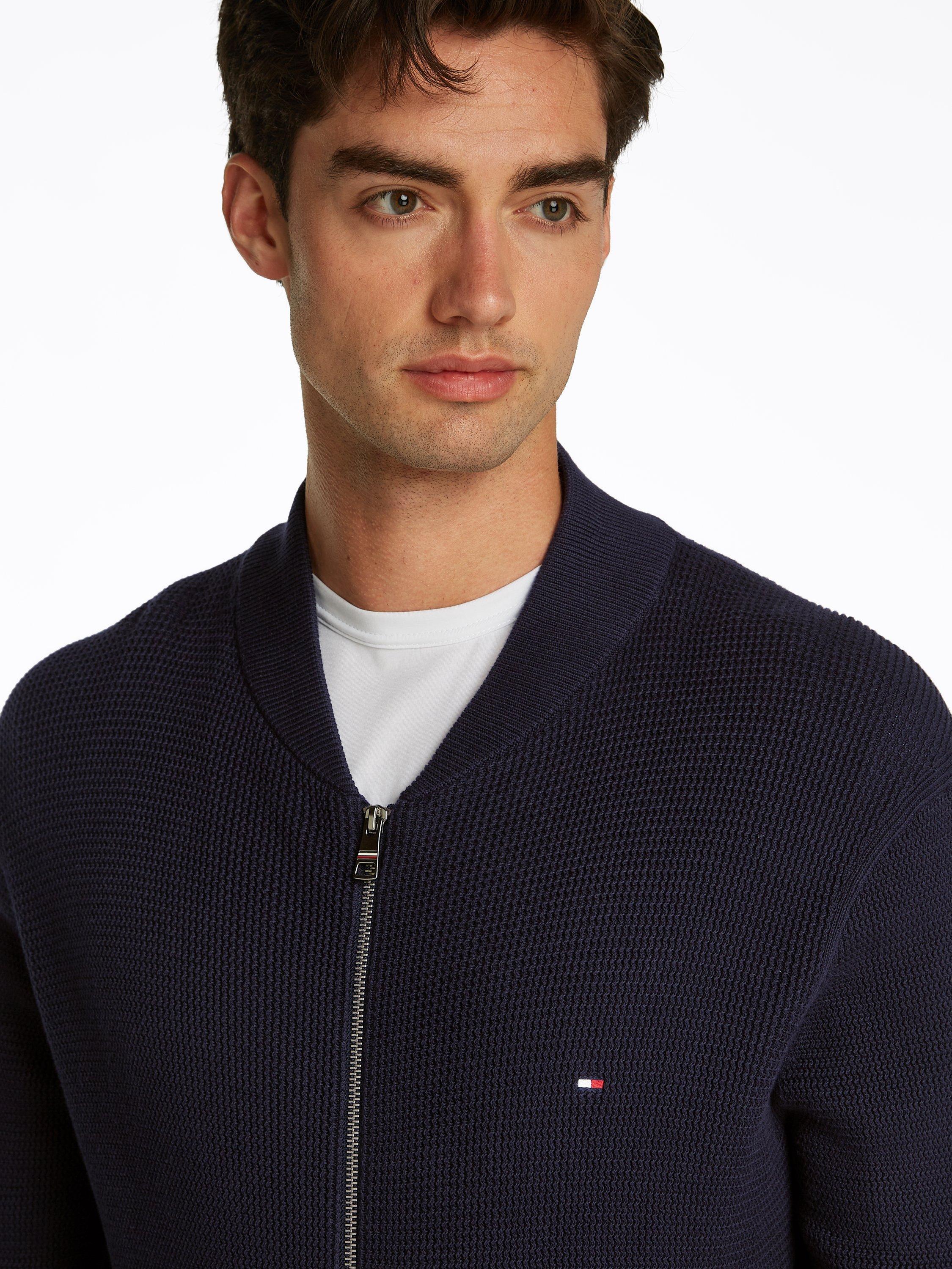 Product image 4 of 6, which shows Tommy Hilfiger V-Neck Baseball Jumper, Desert Sky, S