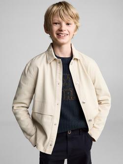 Mango Kids' Cargo Trousers, Navy - view 2, Navy