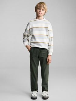 Mango Kids' Gon Combat Trousers, Dark Green, Dark Green