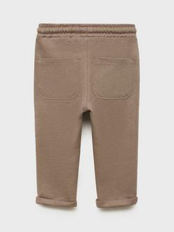 Mango Kids' Paris Drawstring Joggers, Medium Brown - view 2, Medium Brown