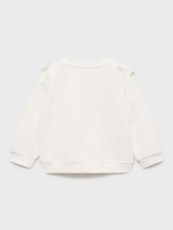 Mango Kids' Jane Cotton Sweatshirt, Natural White - view 2, Natural White