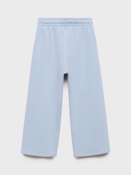 Mango Kids' Guay Wide Leg Joggers - view 2, Pastel Blue