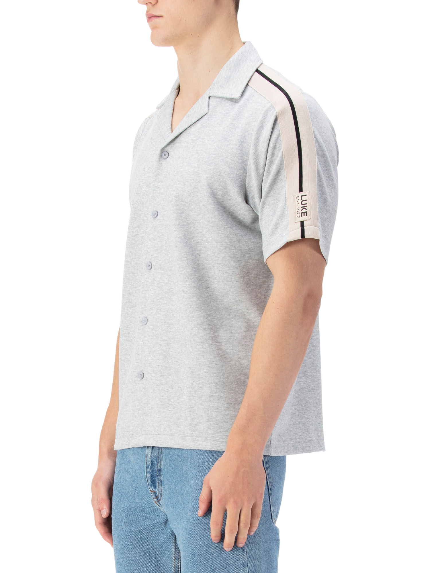 Product image 3 of 6, which shows LUKE 1977 Peking Regular Fit Shirt, Grey, XS