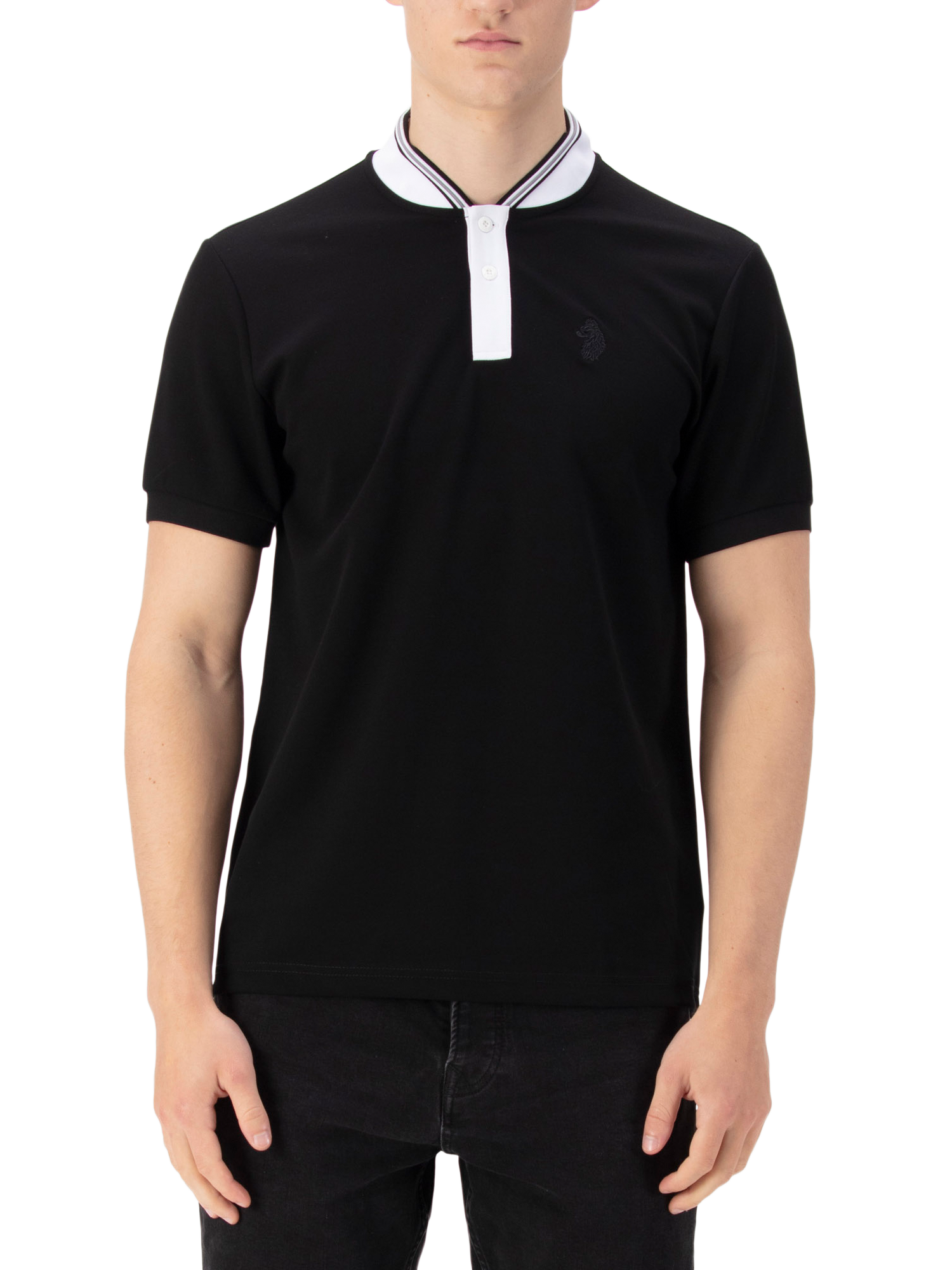 Product image 1 of 6, which shows LUKE 1977 Eric Polo Shirt, Black, XS