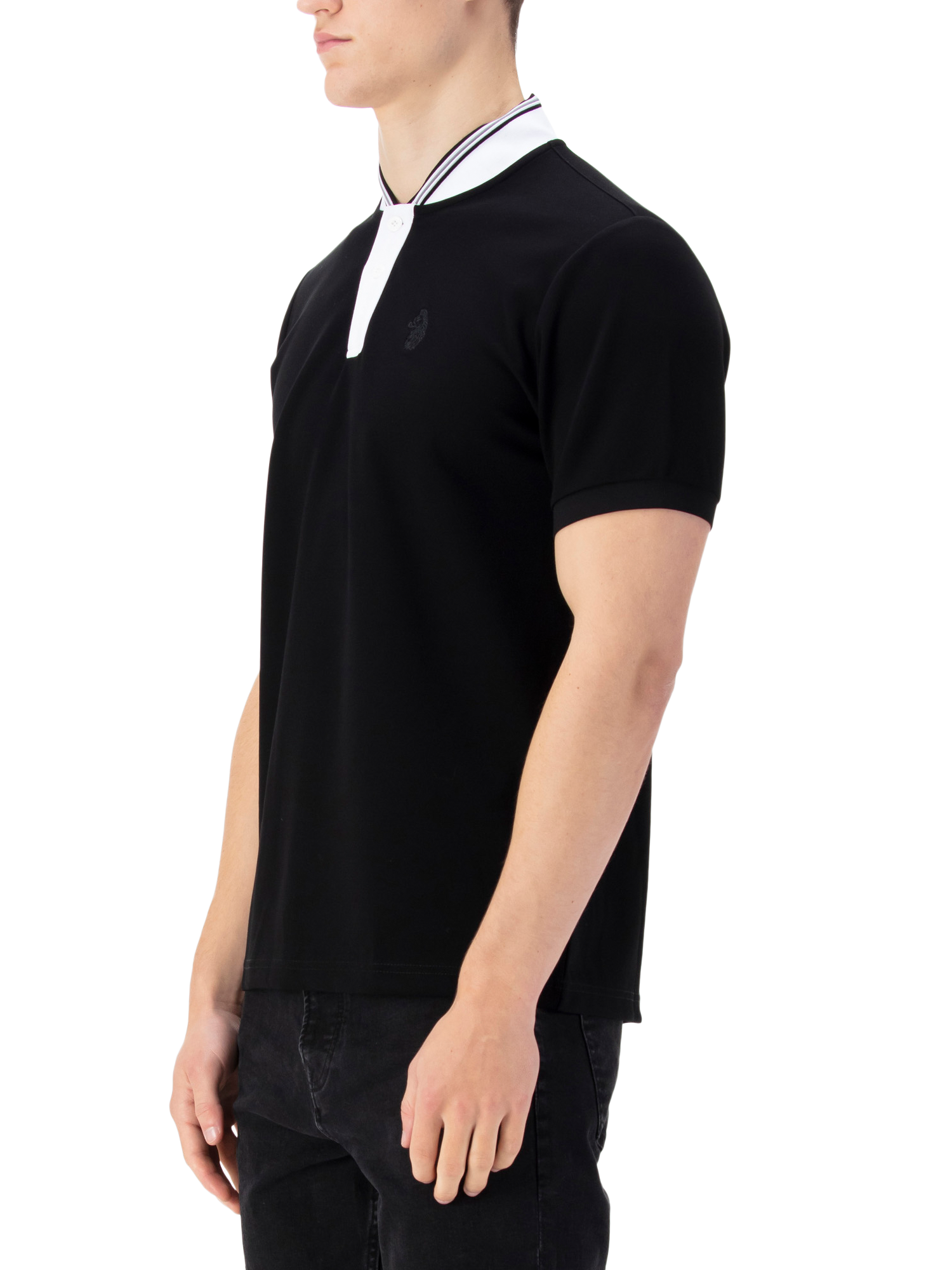 Product image 3 of 6, which shows LUKE 1977 Eric Polo Shirt, Black, XS